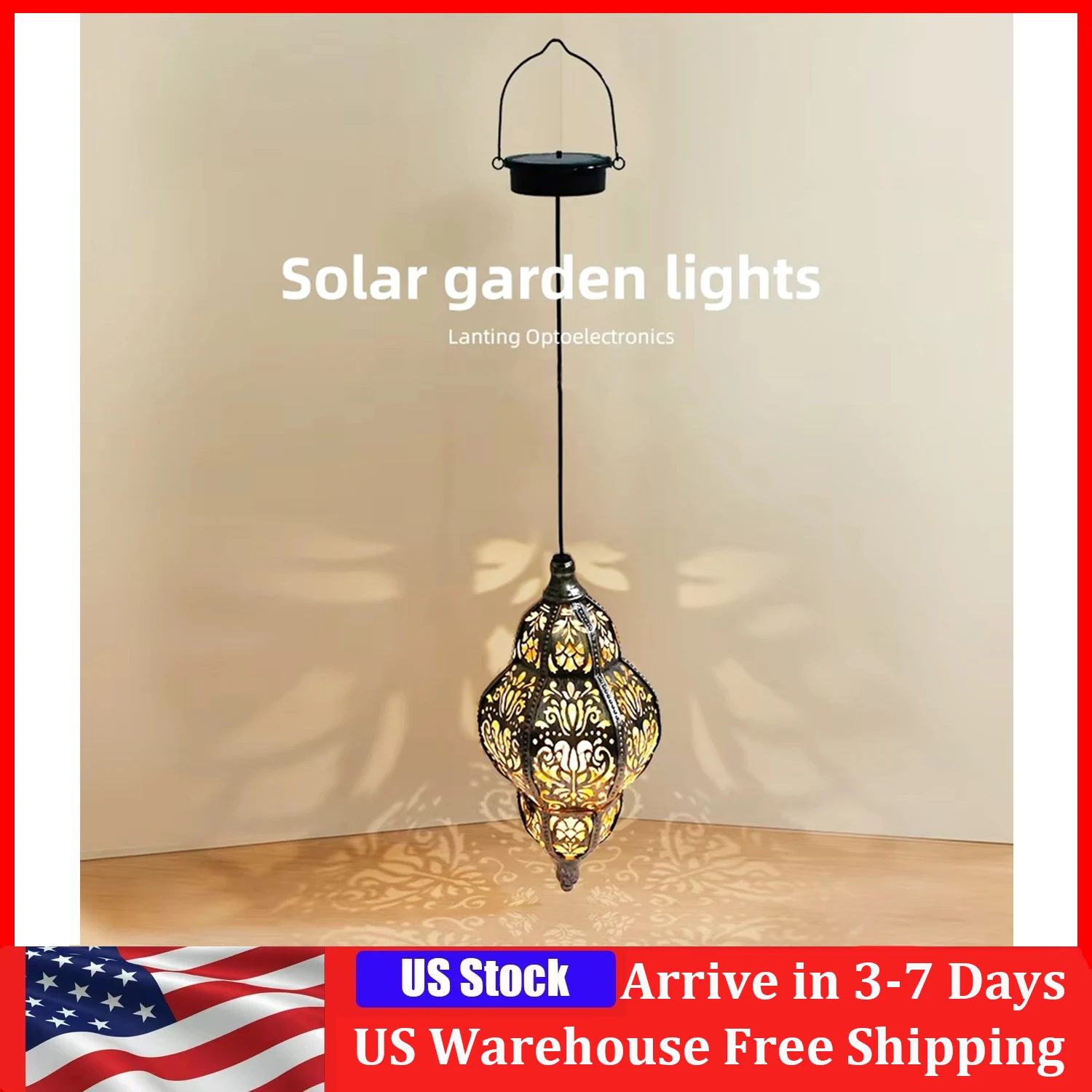 

Уличные солнечные фонари, марокканский декоративный фонарь, водонепроницаемый декор, железный полый светильник для проектора для домашней вечеринки, праздника