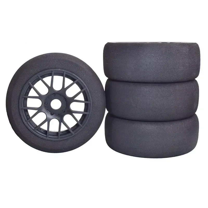

4 шт. 1/8 4WD Nitro Off Губчатые шины Flat RunWheel Rim 17 мм Hex для 1/8 RV Racing Flat Run S86E Hongnuo X3GT Губчатые шины