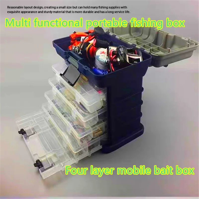 

Multi Functional Lure Fish Box Tool Can Accommodate Large Capacity Storage Of false Bait Accessories Portable Fishing Gear