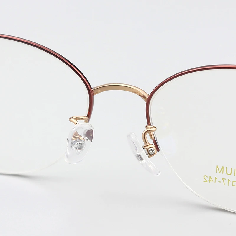 عالية الجودة خفيفة للغاية التيتانيوم النقي النظارات الإطار أزياء النساء المصوغات وصفة طبية قصر النظر إطارات النظارات #3