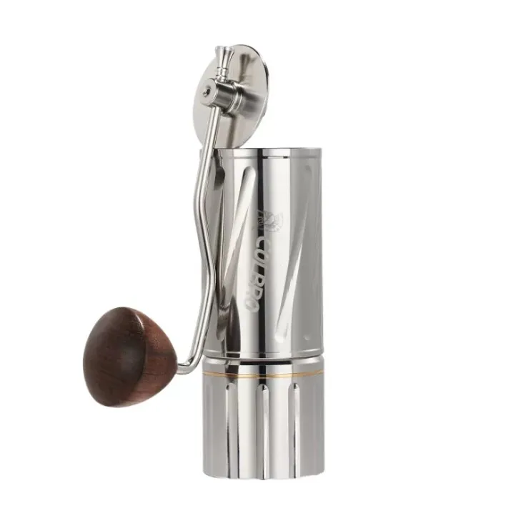 Stainless Steel Hand Coffee Grinder Adjustable Burr Grinder with Labor Saving Design