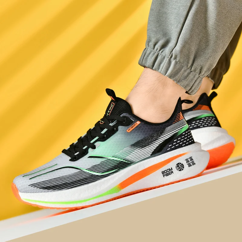

Men's Shoes Breathable All-match Mesh Shoes Sports Carbon plateShoes Men's All-match Wear-resistant Running Shoes for Men