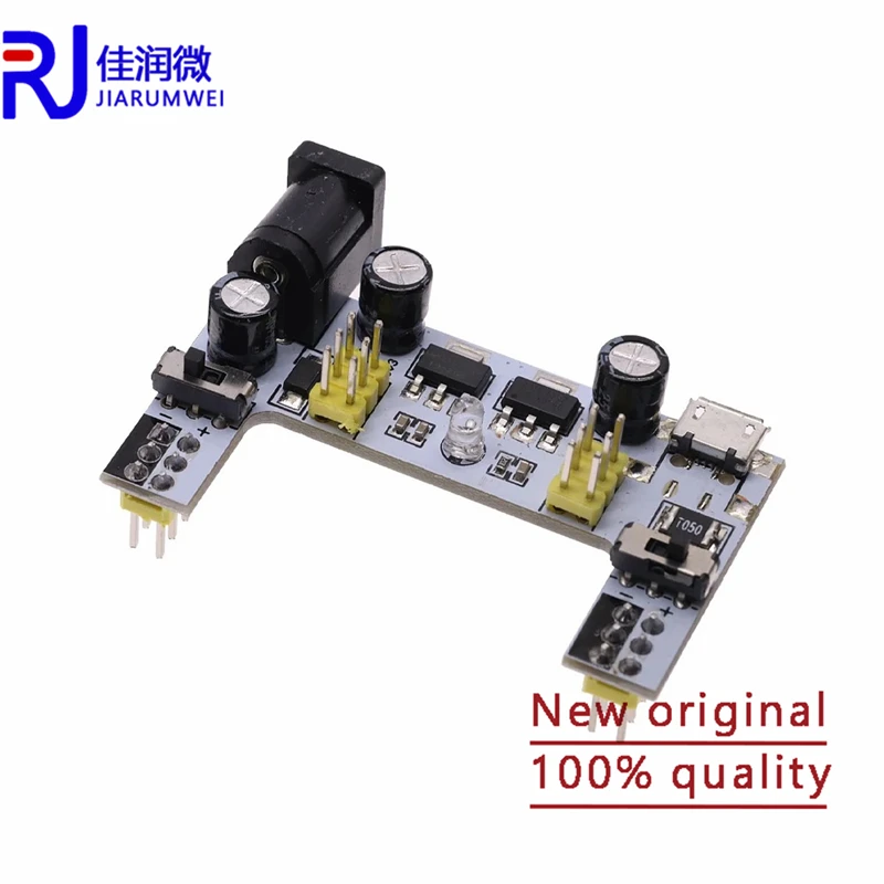 DC 7-12V MB102 Mini Micro USB Interface Breadboard Power Supply Module MB-102 Module For Arduino DIY Kit White 2 Channel Board