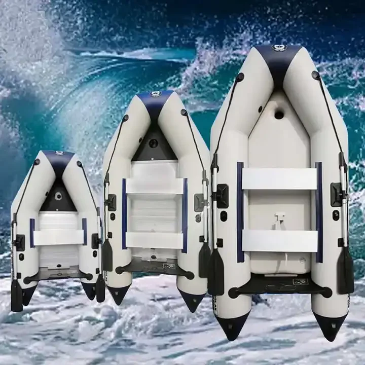 MC330-3 سميكة 0.9 مللي متر قارب الاعتداء القابل للنفخ كاياك مع سطح الهواء الطابق قارب صيد قابل للنفخ طوف #3