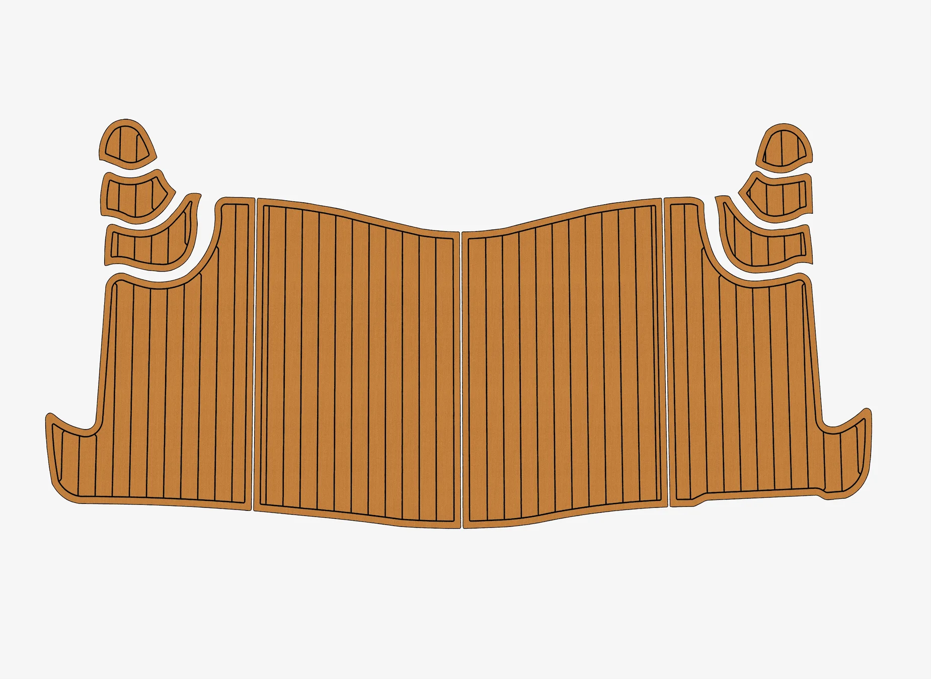 

Marine Faux Teak EVA Non-Slip Mat - 1996 Maxum 32 Self-Adhesive 1/4" (6mm) Boat Deck Pad for Cockpit & Deck