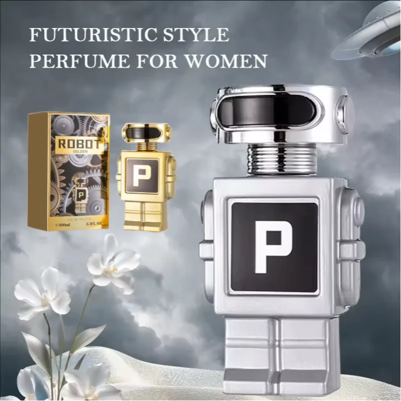 Woody Men's Perfume Long-lasting Light Fragrance Fresh Natural Deodorizing Robot Design Attractive Men Body Unisex Flirt Perfume