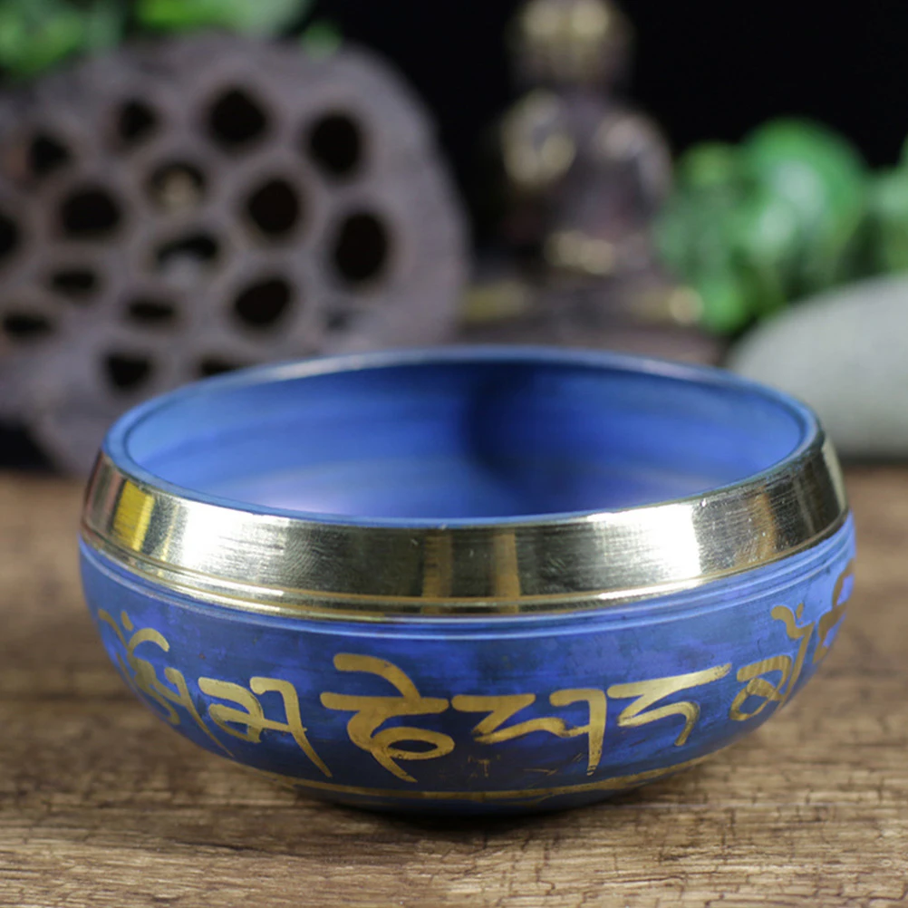 

1 set Yoga Meditation Bowl Set Tibetan Singing Bowl With Mallet Cushion For Home Decor Multi-Function Buddhist