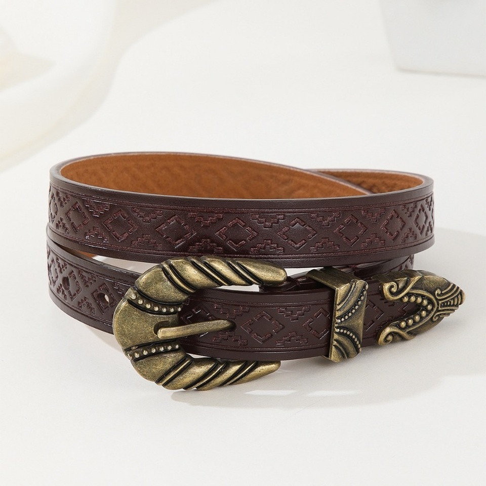 Women's Fashion Versatile Wide Belt, Women's Simple Vintage Belt, LR1856