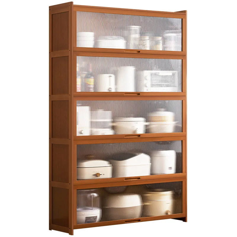

Household kitchen tea cabinet living room wall storage cabinet multi-function
