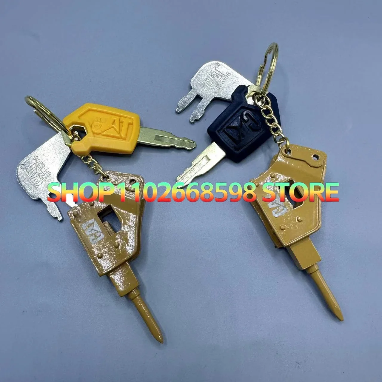 

8H5306 5P8500 для экскаватора Caterpillars, брелок для тяжелого оборудования, новый ключ зажигания с зубчатым брелоком F0002