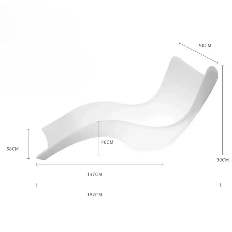 

Creative fiberglass leisure lounge chair, hotel villa, outdoor swimming pool, irregular beach leisure decoration