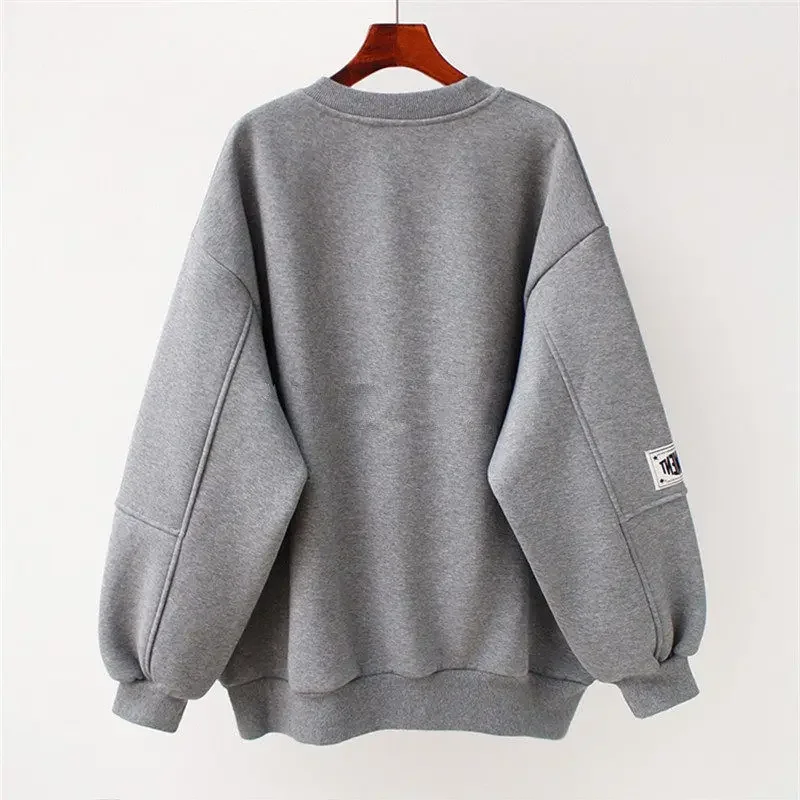 2022 Spring and Autumn New Jacket Pullover Long-sleeved Sweater Women's Harajuku Loose Bear Oversized Sweater Retro Harajuku