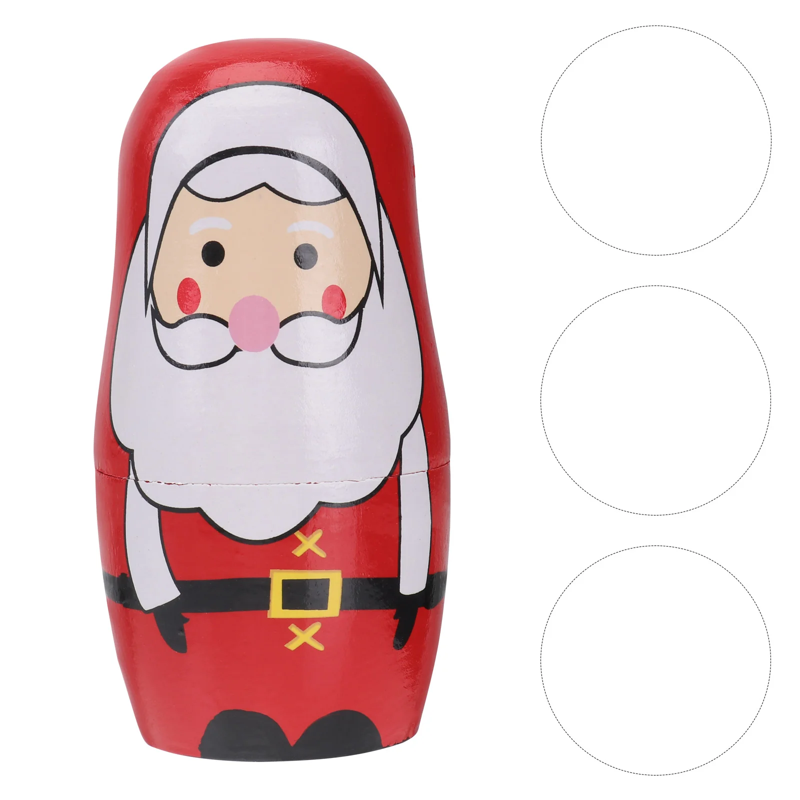 

5 Pcs Russian Nesting Dolls Chick Christmas Cartoon Toys Bamboo Stacking Matryoshka