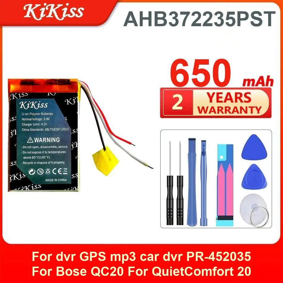 

Аккумулятор Kikiss AHB372235PST на 650 мАч для Bose QC20 Quietcomfort 20 502035 PR-452035