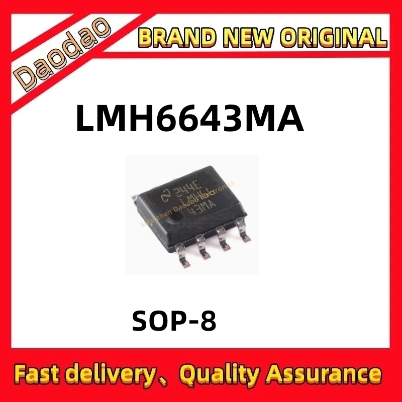 

5Pcs LMH6643MAX screen printing LMH6643MA Soic-8 amplifier chip ic New original