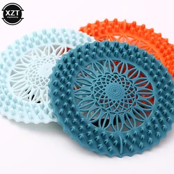 Floor Drain Cover Sink Anti-blocking Shower Drain Strainer Bathtub Stopper Silicone Sink Cover Hair Catcher Bathroom Filter Mesh