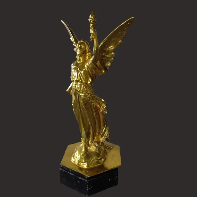 Custom Brass Angel Shaped Trophy Creative Decorative Ornament Casting Technique