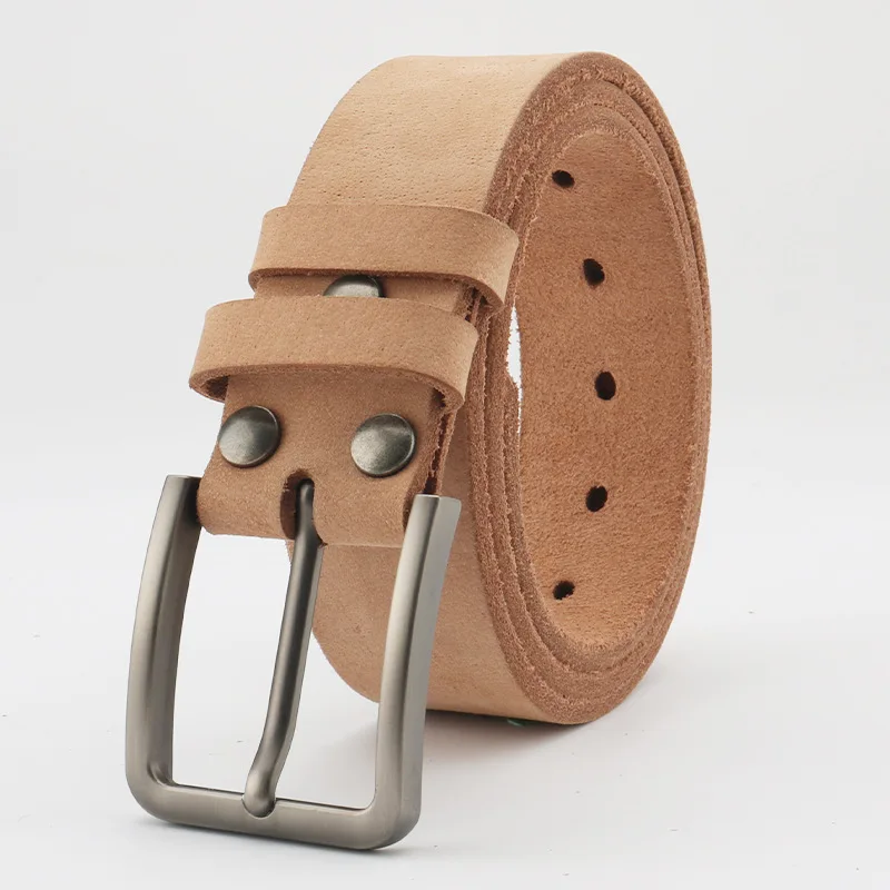 

Western Cowhide Leather Pin Buckle Men Belt Fashion Jeans Causal Pants Belt for Mens