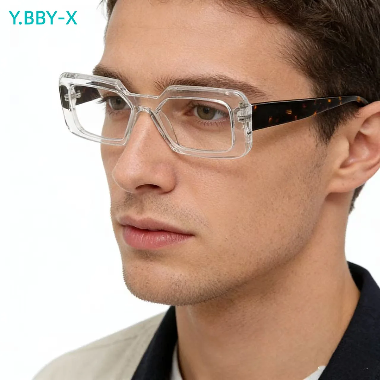 

Y.BBY-X Vintage Handmade Acetate Reading Glasses Men Anti Blue Light Prescription Glasses Frame Women Luxury Brand Eyewear