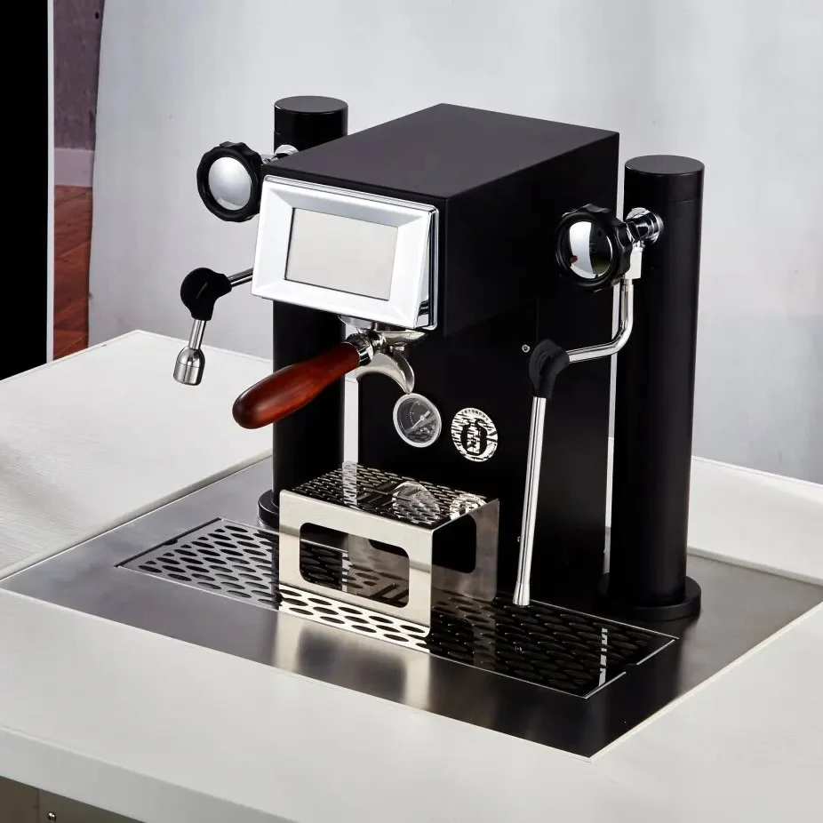 Professional 220V 9 Bar Touch Screen Espresso Machine Stainless Steel Programmable Semi-Automatic Coffee Maker for Hotels
