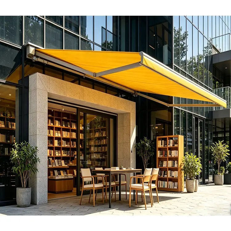Affordable Wall Mounted Sunshade Long Lasting and Durable Electric Awning Commercial Corrosion Resistant Outdoor Acrylic Canopy