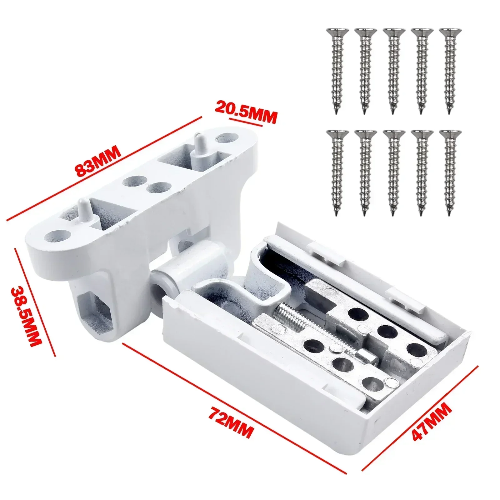 1PC Porta Bandiera Cerniera Cerniera per porta PVC Porte francesi Sinistra Destra Upvc Cerniere per porte Porta bianca Cerniera per finestra Hardware