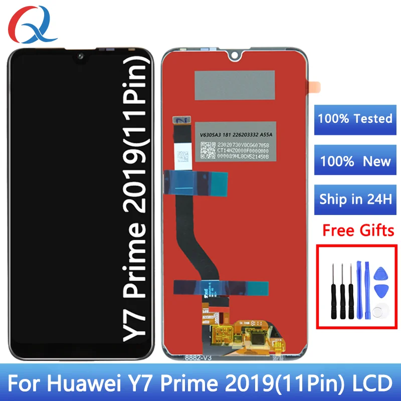 6.26\'\' Pantalla Lcd For HUAWEI Y7 Prime 2019 11pin LCD Display DUB-LX3 Touch Screen Digitizer Assembly Replacement