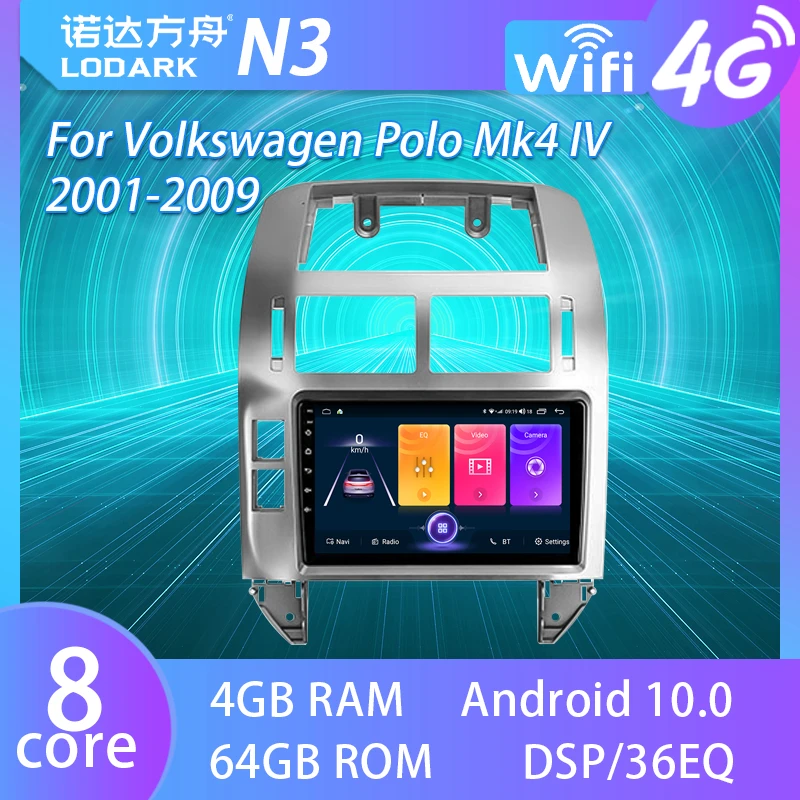 

LODARK Car Multimedia Player For Volkswagen Polo Mk4 Mk 4 2001 - 2009 Android GPS Navigator System Touch Radio 2 DIN NO DVD