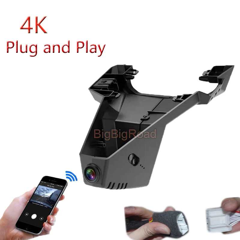 For Citroen C5 2022 4K Plug And Play Car Video Recorder Wifi DVR Dash Cam Camera FHD 2160P