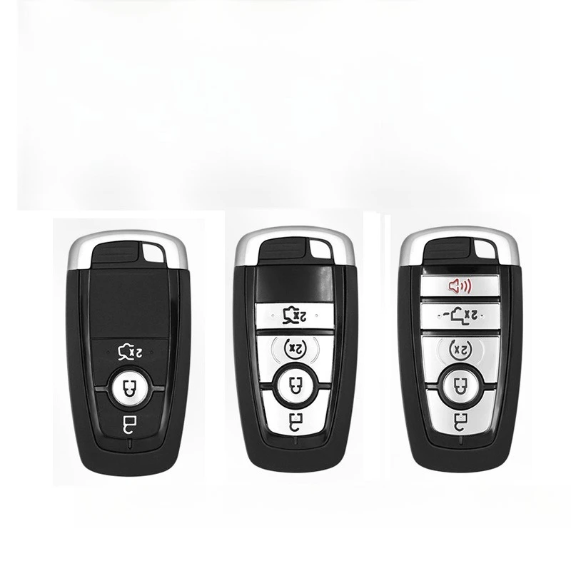 Zinc Alloy Key Fob Cover for 2026 Ford Mondeo/Edge L/Explorer/Escape/EVOS/Mustang Mach-E/F-150, KeyCase Shell with Keychain