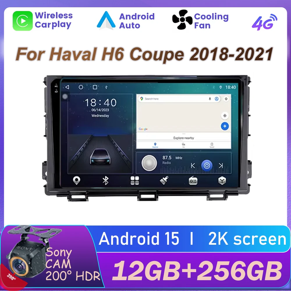 

Autoradio For Great Wall Haval H6 Coupe 2018-2021 Android Car Video Player Multimedia Auto Navigation Carplay No 2din DVD WIFI