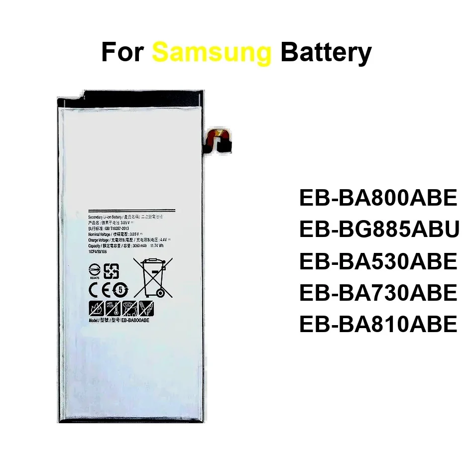 

Аккумулятор для мобильного телефона Samsung Galaxy A8 (2016) A8 A8000 STARA9 2018 Plus 2016 3000-3700 мАч EB-BA530ABE EB-BA730ABE EB-BA800ABE