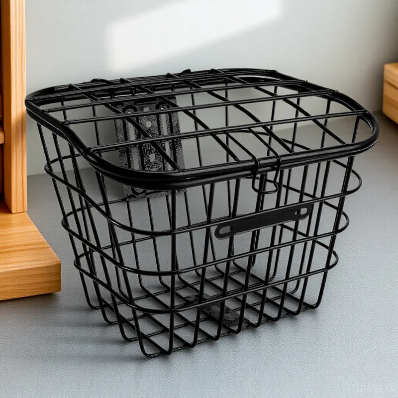 

1pc Stainless Steel Basket Large Capacity Storage For Bike Electric Vehicle Durable Decorative Accessory Multipurpose Basket
