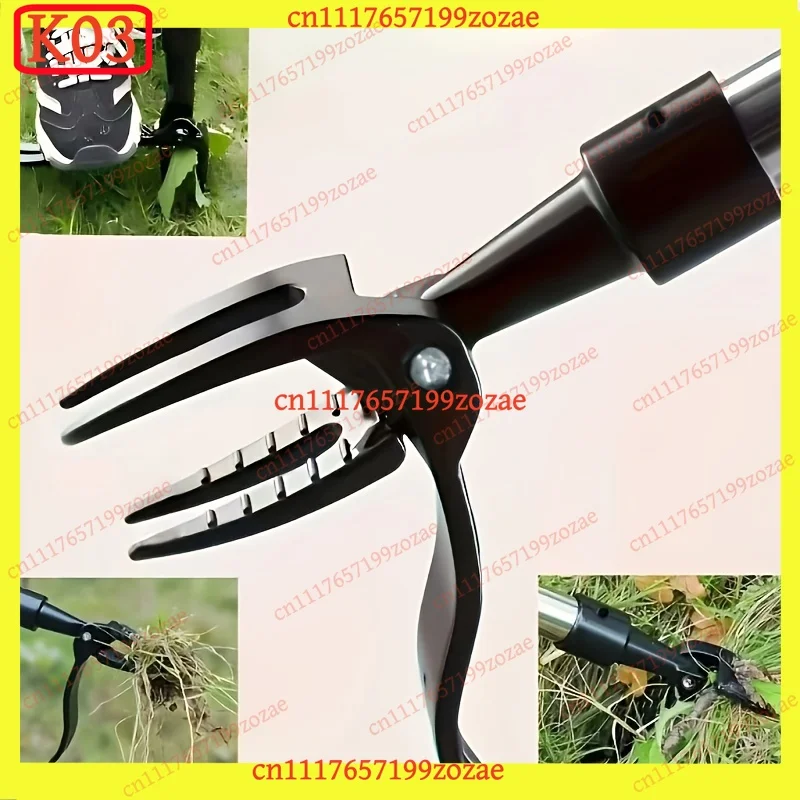 1pc 4-Claw Weeder Head - Professional Root Extractor for Tough Garden Weeds, Ergonomic Yard Maintenance Tool