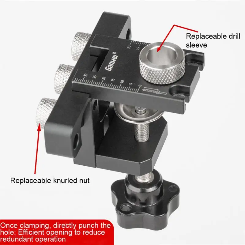 Precision Jig Dowel Cam Jig 3 In 1 Dowelling Jig Master Kit Wood Hole Drilling Guide Woodworking Position for DIY Wood Working