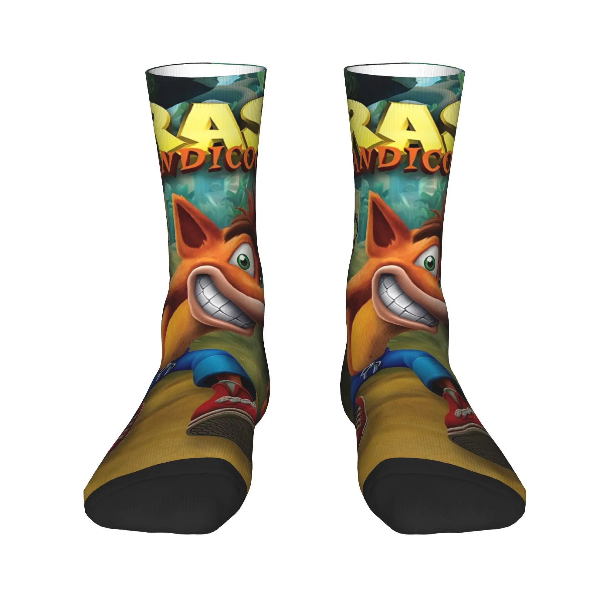 Crashs Bandicoots Cartoon Socks Merch For Men Women Video Game Crew Socks Super Soft Best Gifts