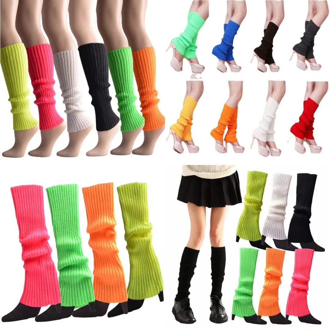 FREEAUCE Japanese Korean Lolita Women Loose Knitted Leg Warmer Autumn Winter Fashion Thigh High Gothic Girls Long Boot Socks