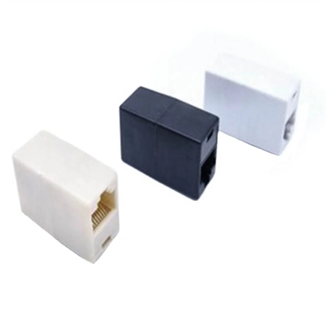10pcs RJ45 Network Cable 8P8C Connector Extension Convertor RJ-45 Cable  Joint