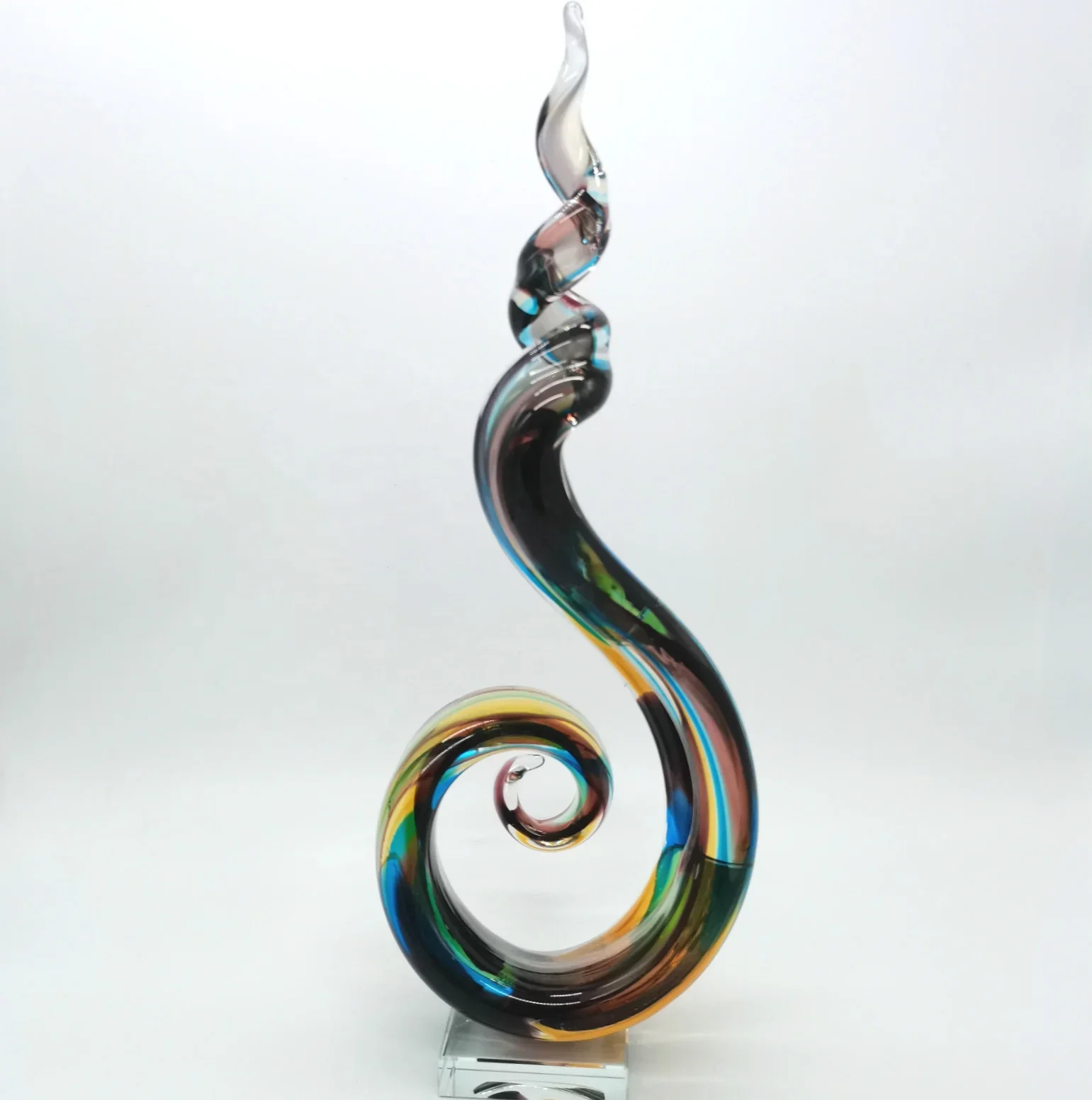 hand made art glass abstract sculpture Decor Decorative for Home Decor Creative Gift Antique glass