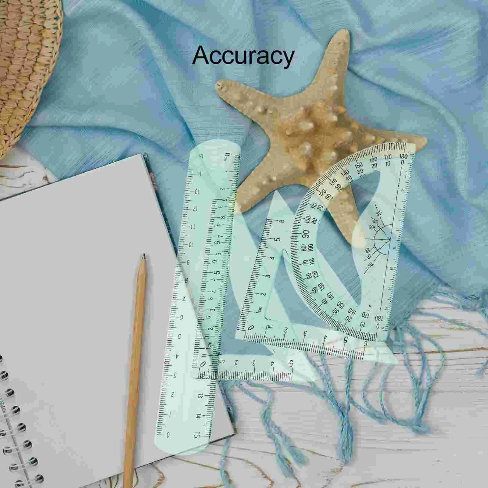 Weiches Lineal, kleines Design, Zeichenwerkzeug, Winkelmesser für Studenten, Schreiner und Entwurf, Geometrie, präzises PP-Briefpapier, Schule, ein Muss