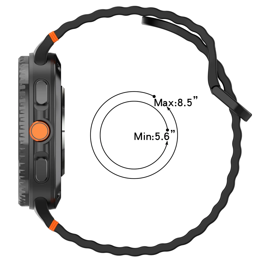 Silikonarmband für Samsung Galaxy Watch 8/8 Classic Sportarmband