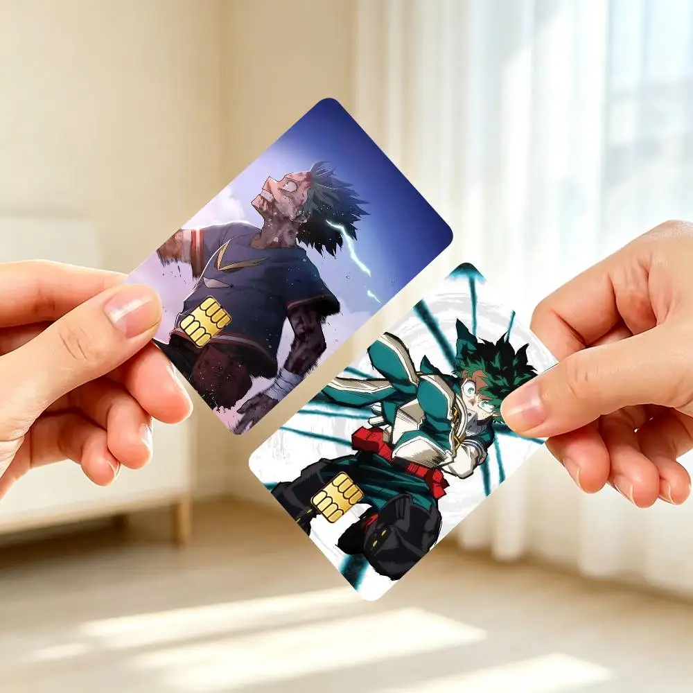 I-Izuku Midoriya BakuDeku  Credit Card HD Stickers Game Card Decal Small Chip Waterproof Sticker Gift