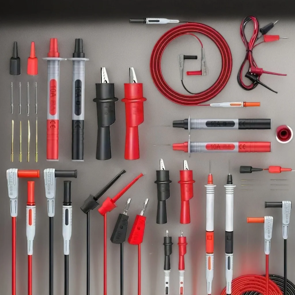 18 قطعة P1308B اختبار الرصاص عدة 4 مللي متر الموز التوصيل لاختبار هوك كابل المتعدد التحقيق سلك مع مقاطع التمساح #1