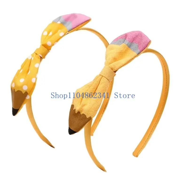 5ASD ناعم النسيج مشبك الشعر مع نقاط قلم رصاص عصرية مريحة الشعر مرة أخرى إلى أغطية رأس المدرسة الحزب للأطفال