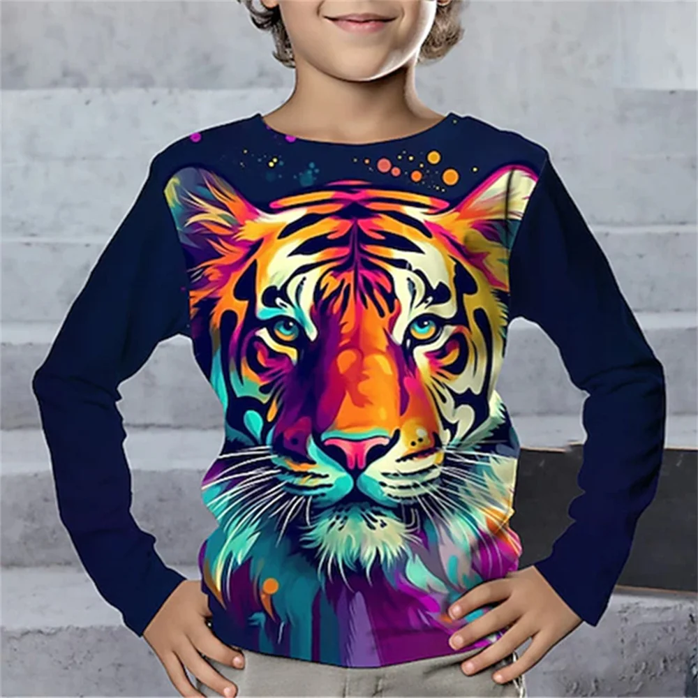 Camiseta gráfica de dinossauro infantil, roupa de menino, camisa da moda feminina, roupas de verão infantil, roupas de criança