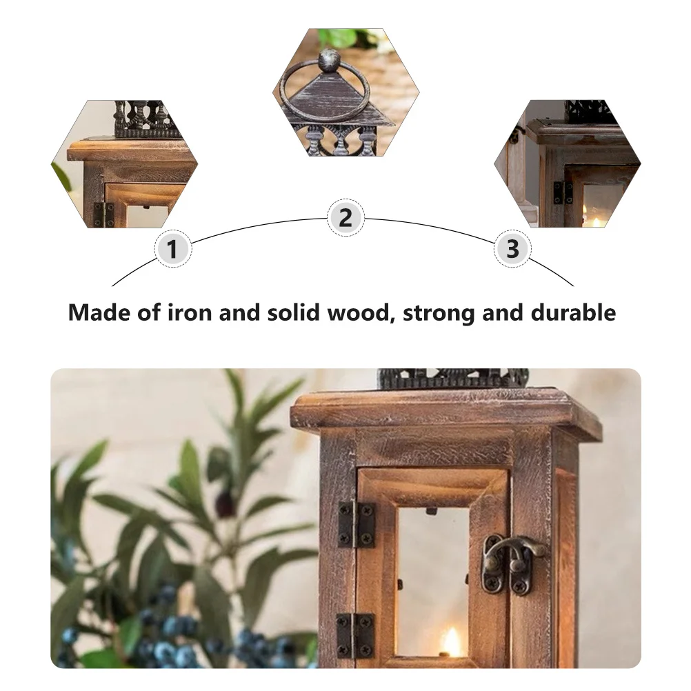 

1Pcs Retro Style Iron Hanging Candlestick Holder Home Adornment Wedding Banquet Decoration Creative Art