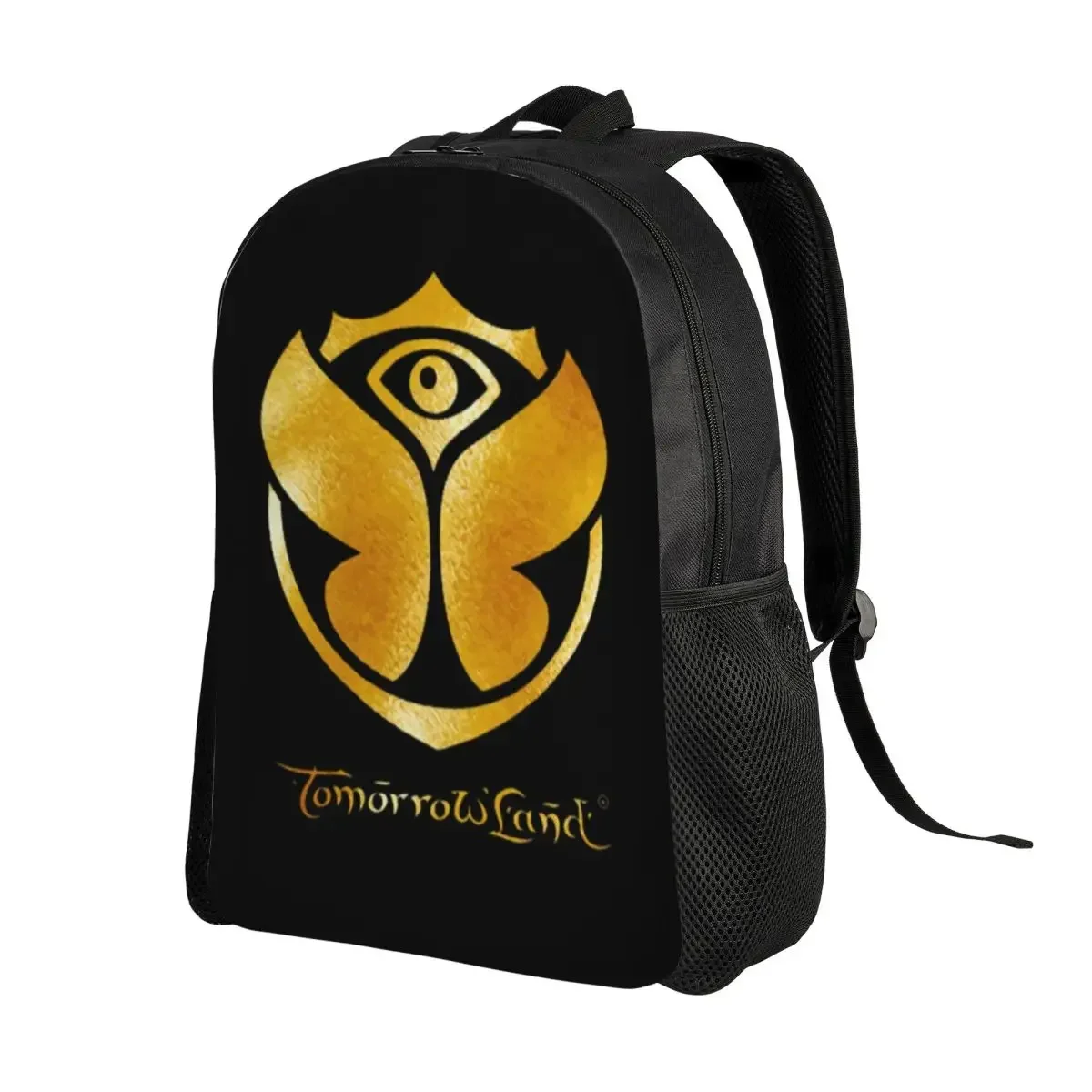 Personalized Golden Tomorrowland Backpack Women Men Fashion Bookbag for College School Bags