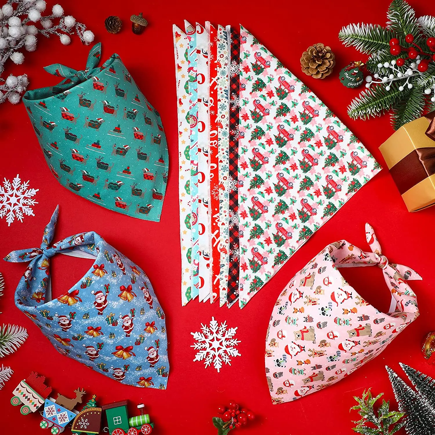 20 Stück Weihnachten Hund Bandana Thanksgiving Hund Dreieck Schals Halloween Hundelätzchen Bandanas für Hundeaccessoires – Detail 12