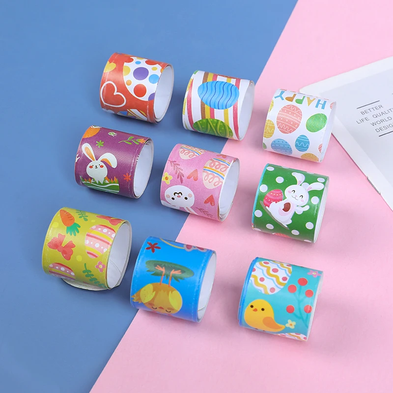 10pcs Easter Animal Popping Circle Toys Birthday Party Gifts Baby Shower Decorations Happy Esater Party Festival Ornaments Gifts