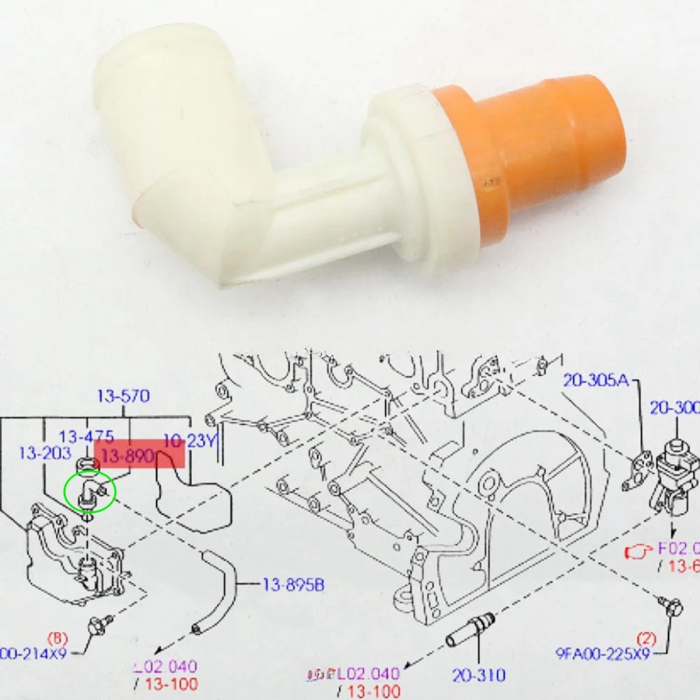 Válvula PCV de Color aleatorio, ventilación positiva del cárter, ventilación de aceite para Ford Focus II s-max Mondeo Fiesta c-max